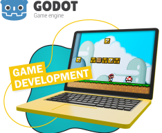 Godot.  Основа создания легендарных игр - КИБЕРшкола программирования для детей, компьютерные курсы для школьников, начинающих и подростков - KIBERone г. Южно-Сахалинск
