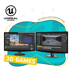 Unreal Engine 4. Игровой движок - КИБЕРшкола программирования для детей, компьютерные курсы для школьников, начинающих и подростков - KIBERone г. Южно-Сахалинск