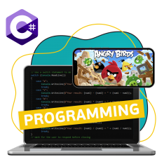 Программирование на C#. Удивительный мир 2D-игр - КИБЕРшкола программирования для детей, компьютерные курсы для школьников, начинающих и подростков - KIBERone г. Южно-Сахалинск