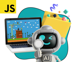 Язык программирования JavaScript + AI. Проектное обучение + геймификация + AI-помощники - КИБЕРшкола программирования для детей, компьютерные курсы для школьников, начинающих и подростков - KIBERone г. Южно-Сахалинск